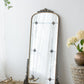 Antique Arched Mirror With Metal Frame, Full Length Mirror For Living Room Bathroom Entryway - Gold