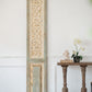 Large Wooden Rectangle Hanging Panel Decorative Wall Sculpture, Carved Wall Art - Beige