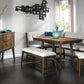 Curved Dining Bench Upholstered Curved Bench - Beige