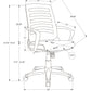 Office Chair, Adjustable Height, Swivel, Ergonomic, Armrests