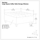 Harrison - Upholstered Coffee Table Storage Ottoman