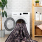 Maval - 8' X 10' Washable Area Rug - Black / Burgundy