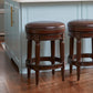 Rustic Elegance Backless Swivel Stool