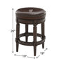 Rustic Elegance Backless Swivel Stool