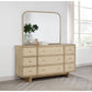 Kimpton - 9 Drawer Dresser With Mirror - Beige