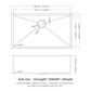 Modern Undermount Stainless Steel Kitchen Sink 16 Gauge, Deep Single Bowl