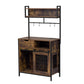 Furniture Style 2 In 1 Pet Friendly Dog Crate Composite Desk Hutch - Rustic Brown
