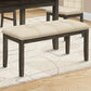 Bench, Rectangular, Hallway, Upholstered, Transitional - Cream