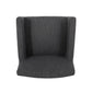 Eska - Set of 2 - 30" Charcoal Gray Upholstered Counter Stools with Sleek Design