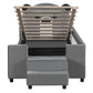 Upholstered Daybed With Bear Shaped Headboard, Hydraulic System And Breathable Fence