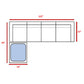Wide Patio Sectional With Cushions - Brown