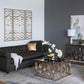 Metal Decorative Wall Art With Frame, Wall Decor For Living Room (Set of 3) - Gold