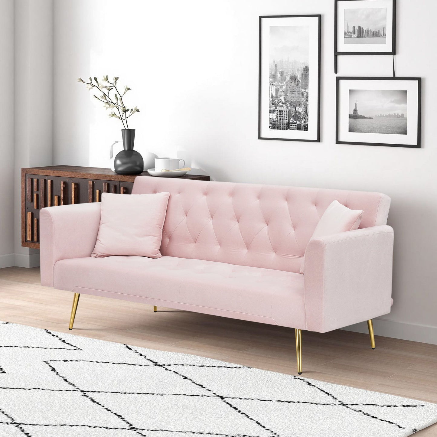 Convertible Double Folding Living Room Sofa Bed