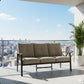 All-Weather 3 Seat Patio Sofa With Cushions