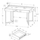 Computer Desk For Home Office, Storage Drawers, Versatile Placement - White