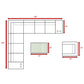 Modern Patio Rattan Sectional Set With Cushions