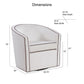 Kendall - Swivel Chair With Barrel Back Design