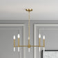 Courtyard - 5 Light Candle Chandelier - Clear / Gold