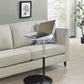 Orbit - End Table With Height Adjustable Marble Textured Top - Gray