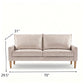 Upholstered Sofa, 3 Seater Couch For Living Room