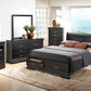 Upholstered Panel Sleigh Bed Design