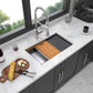 Workstation Kitchen Sink, Single Bowl Undermount