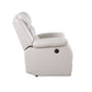 Eilbra - Synthetic Leather Power Motion Recliner - Beige