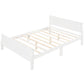Platform Bed Frame Mattress Foundation Sleigh Bed With Headboard / Footboard / Wood Slat Suppor
