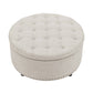 Tufted Storage Ottoman With Upholstery