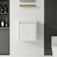 20" Floating Bathroom Vanity Combo With Wall Cabinet, Ceramic Sink & Soft Close Doors - White