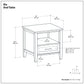Ela - End Table - Brown