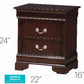 Louis Phillipe - Nightstand - Wood