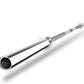 Barbell Bar For 2" Olympic Plates, Home Gym Weightlifting Bar 4Ft Solid Chrome Weight Bar 5Ft Fitness Training Curl Barbell 7.2Ft - Silver