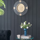 Round Moving Gear Roman Numeral Clock - Multicolor