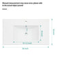 Premium Rectangular Vanity Top With Single Faucet Hole And Overflow
