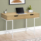 Computer Desk For Home Office, Storage Drawers, Marble Look Contemporary & Modern
