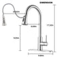 Classic High Arc Kitchen Faucet With Pull Down Sprayer, Stainless Steel - Brushed Nickel