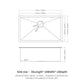 Undermount Kitchen Sink 16 Gauge Single Bowl Stainless Steel
