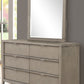 6 Drawer Dresser - Light Gray