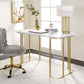 Estie - Writing Desk - White / Gold