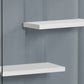 Bookshelf, Bookcase, Etagere, 5 Tier, Office, Glossy Contemporary & Modern - White