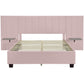 Upholstered Platform Bed With Big Headboard