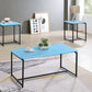 GT - 3 Piece Carbon Fiber Wrap Coffee Table And End Table (Set of 3)