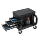 Rolling Creeper Garage Seat With 3 Built In Drawers, Rolling Tool Chest For Shop Or Garage - Black