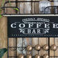Floating Coffee Bar Shelf With Coffee Pod Holder, Hooks And Storage Shelf - Black
