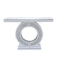 O - Shaped Console Table For Living Room - Silver