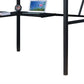 Senon - Twin Loft Bed With Desk - Black / Silver