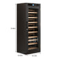 Intelligent Temperature Controlled Multi Tiered Grape Wine Cabinet - Black