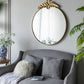 Large Round Wall Mirror With Metal Frame, Circle Accent Mirror For Living Room Bedroom Entryway - Gold