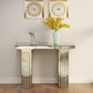 Console Table, Rectangular Entryway Desk For Living Room - Silver